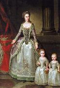 Portrait of Anna Charlotte Dorothea von Medem with daughters Wilhelmine and Pauline German Hilaire Edgar